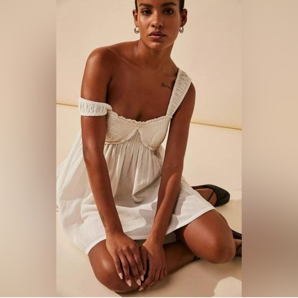 Free People babydoll backless tie mini dress - Picture 2 of 16